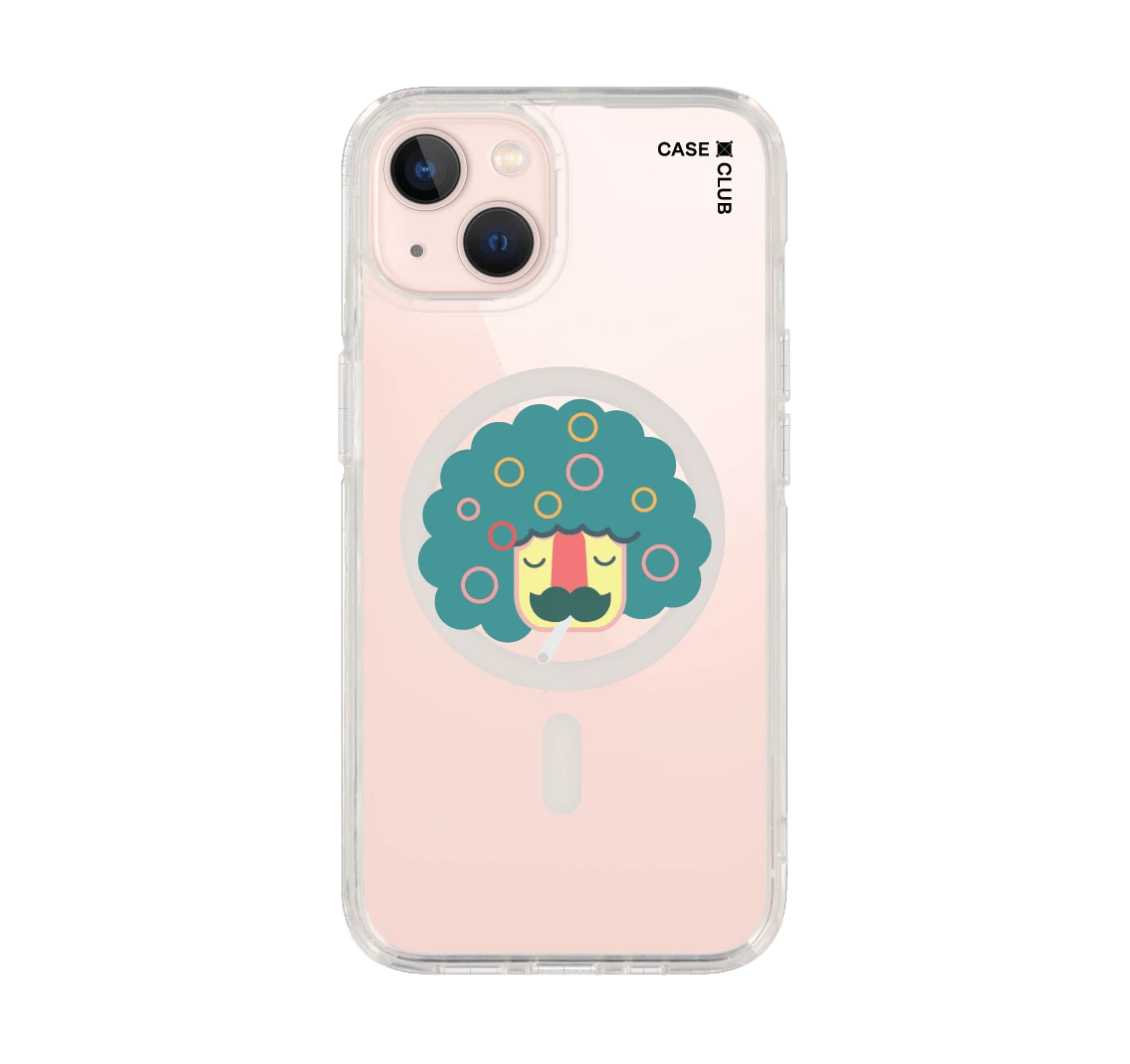 smoking moustache man